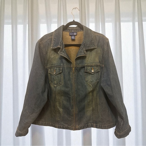 Plus Size Venezia Jeans (Lane Bryant) Denim Jacket - Picture 2 of 8